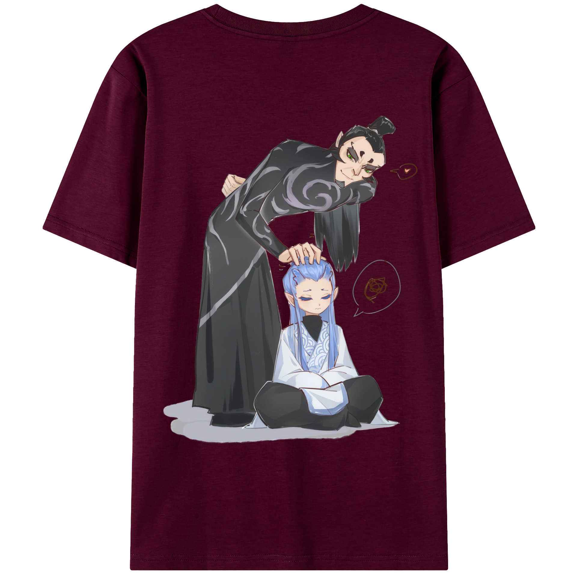 （画像用） Ne Zha 2 ナタ 魔童の大暴れ レディース半袖Tシャツ(バックプリント)